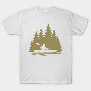 Guy Paddling Kayak T-Shirt